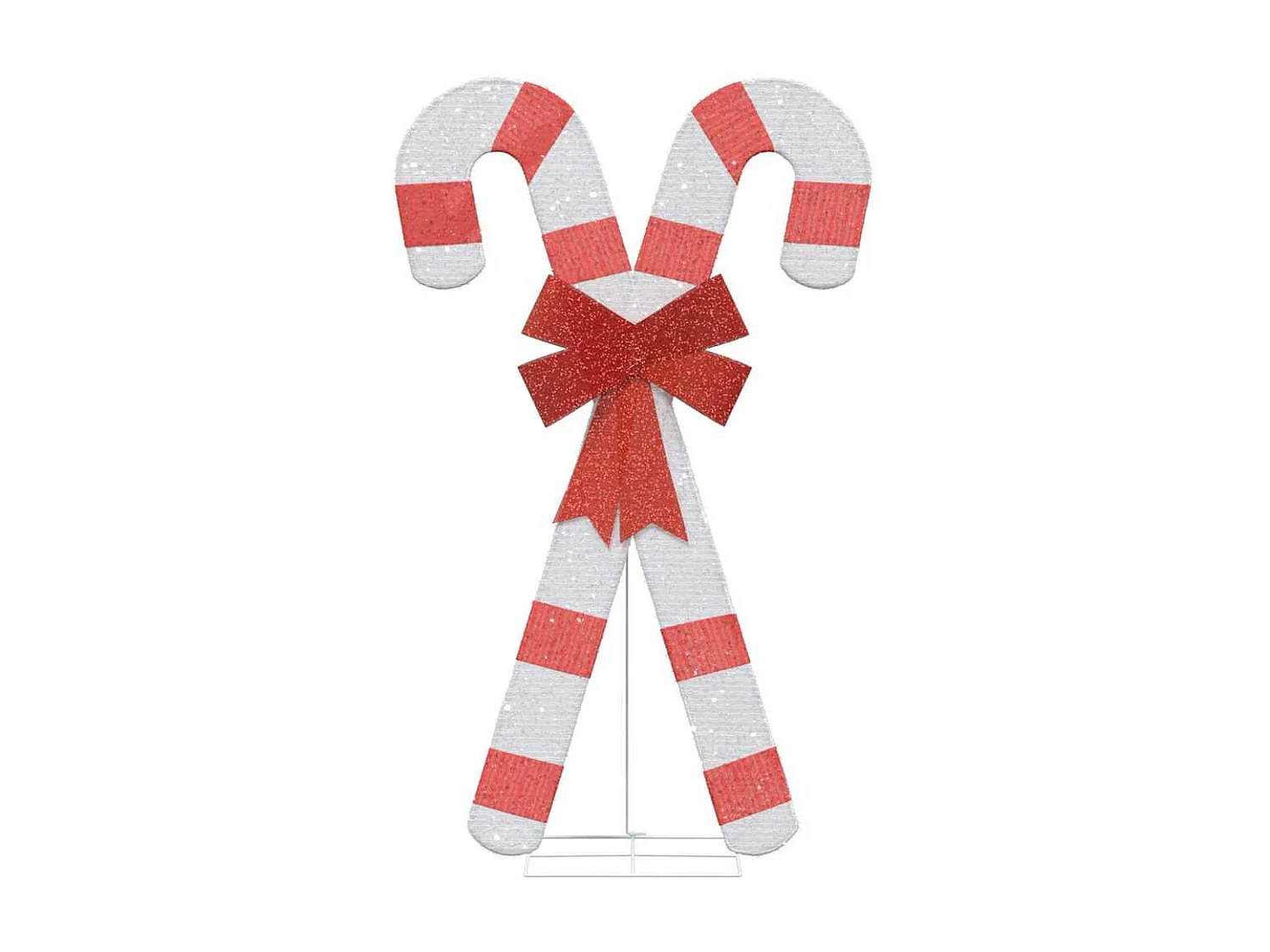 Décoration de Noël en forme de canne à sucre 50 LED blanc chaud