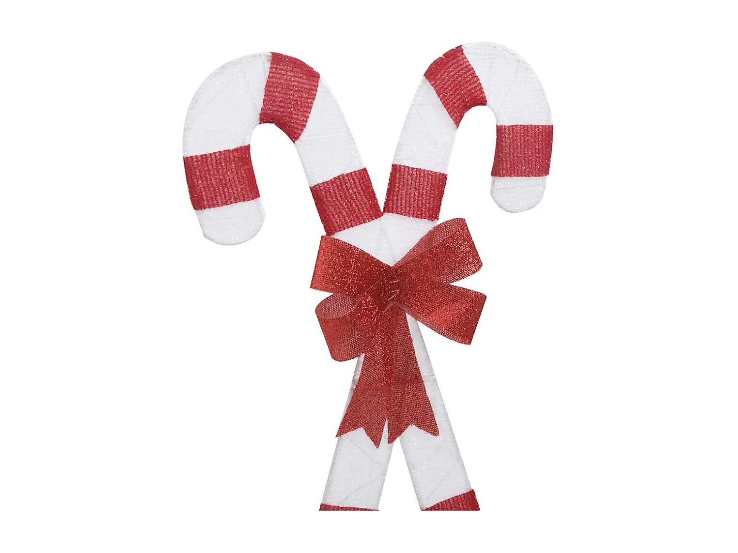 Décoration de Noël en forme de canne à sucre 50 LED blanc chaud