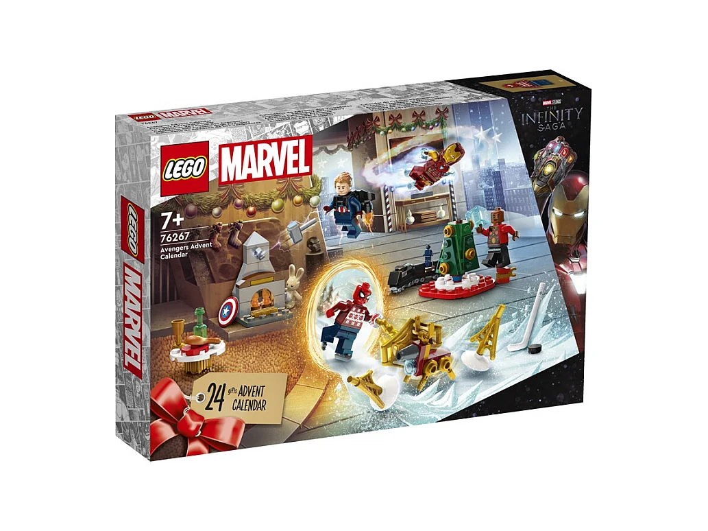 Kalendarz adwentowy Marvel Lego LEG76267 - 24 prezenty dla fanów Marvela od 7 lat