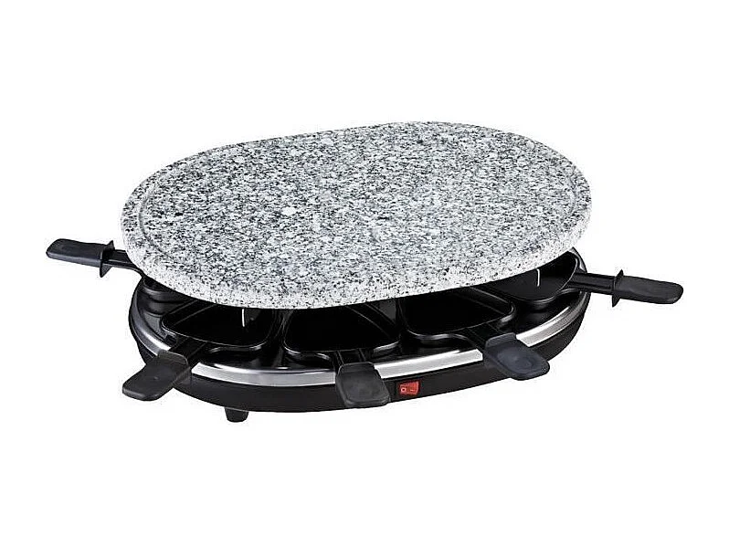 Macchina per raclette e pietra refrattaria per 8 persone Potenza 900 W Grigio