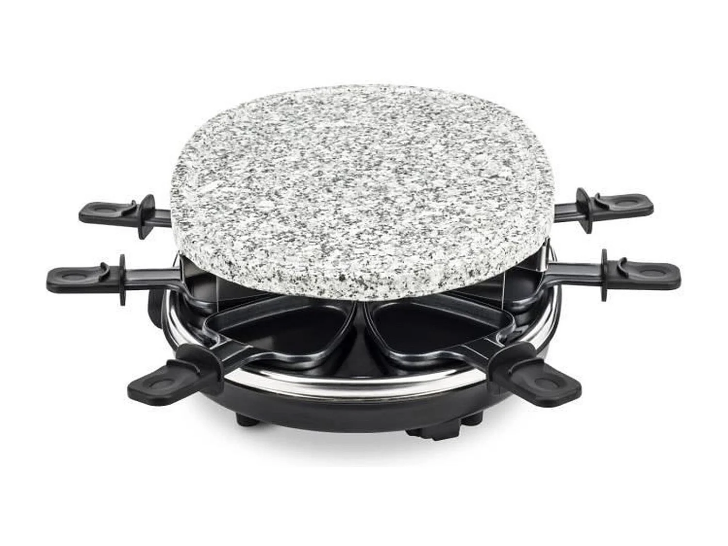 Macchina per raclette e pietra refrattaria per 8 persone Potenza 900 W Grigio