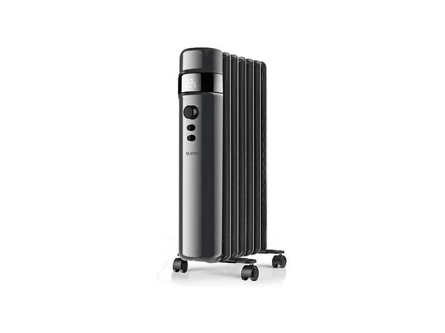 Ölradiator Supra OREANOIR1500 1500W Schwarz LED Einstellbarer Thermostat ECO