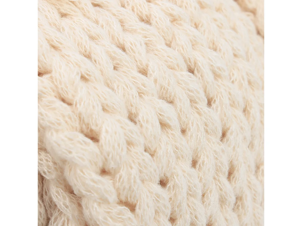 Home Deluxe Couverture tissée LIAN Beige - 140 x 200 cm