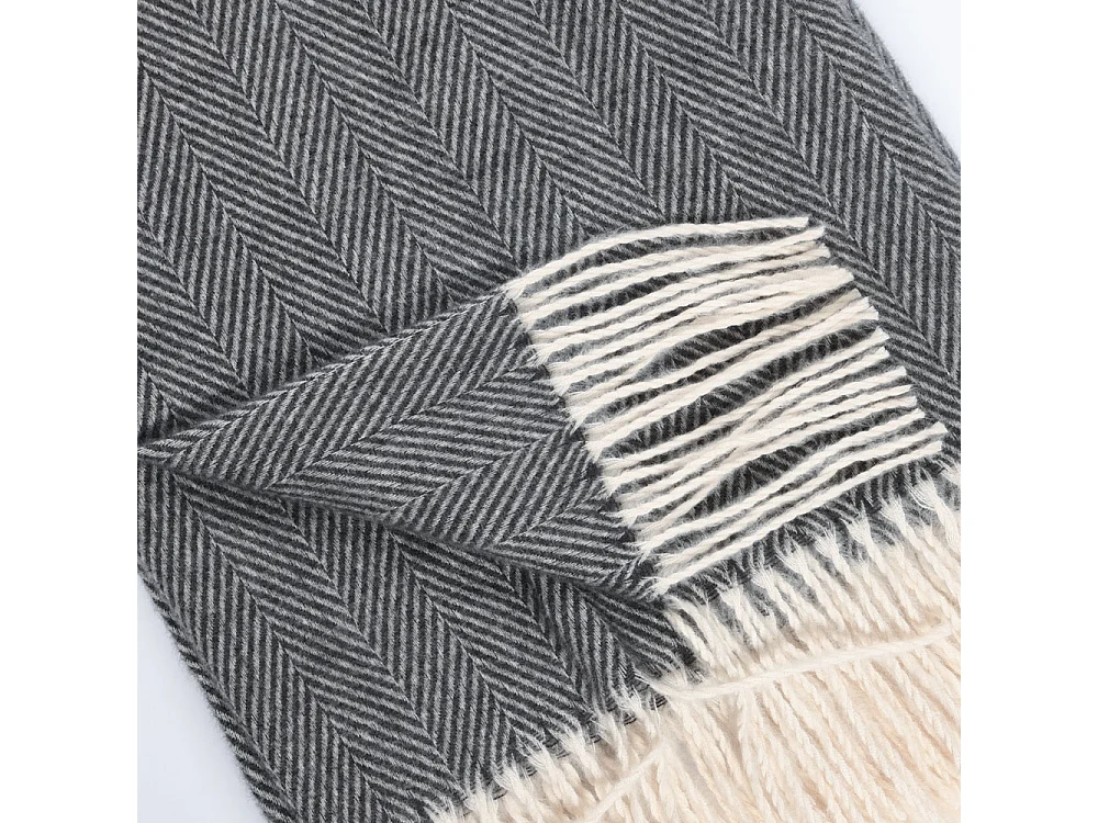 Home Deluxe Couverture en laine MILA Anthracite - 140 x 200 cm