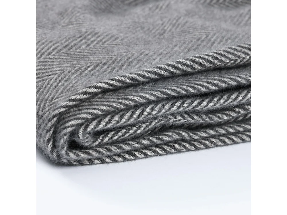 Home Deluxe Couverture en laine MILA Anthracite - 140 x 200 cm