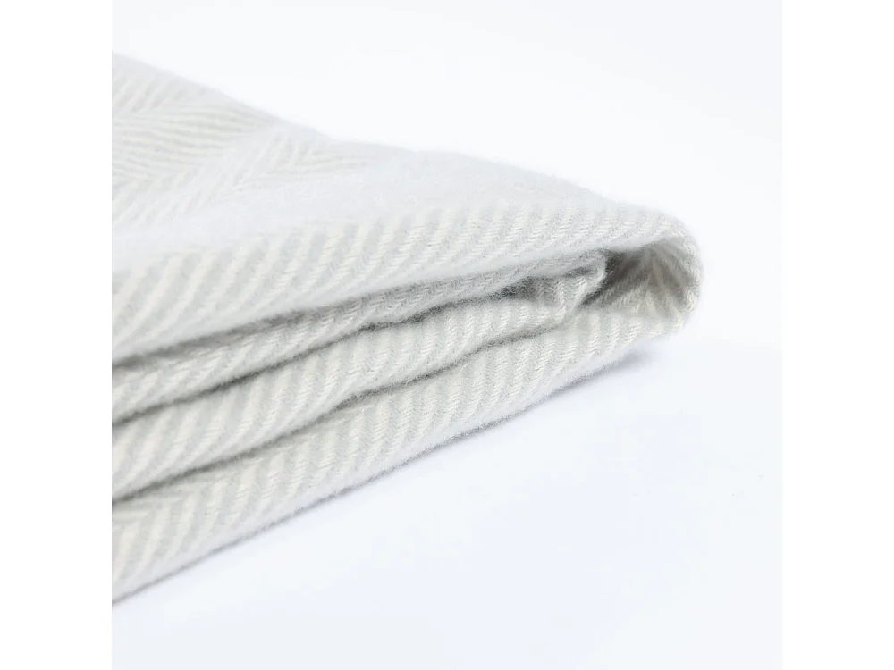 Home Deluxe Couverture en laine MILA Gris - 140 x 200 cm