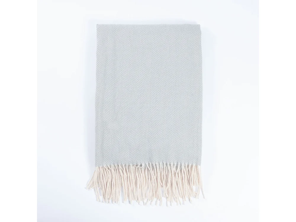 Home Deluxe Couverture en laine MILA Gris - 140 x 200 cm