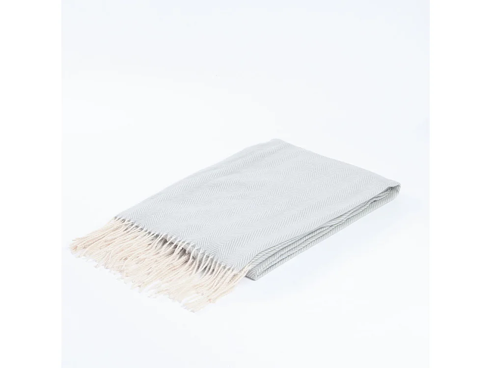 Home Deluxe Couverture en laine MILA Gris - 140 x 200 cm