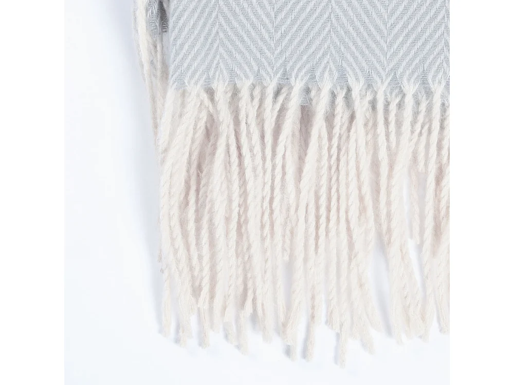 Home Deluxe Couverture en laine MILA Gris - 140 x 200 cm