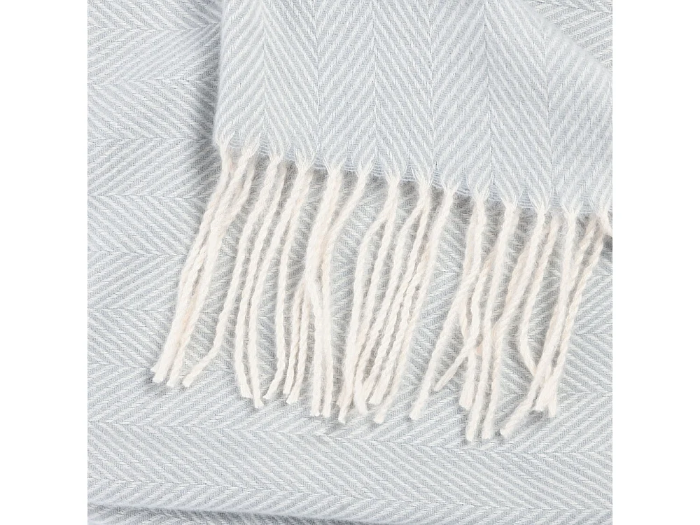 Home Deluxe Couverture en laine MILA Gris - 140 x 200 cm