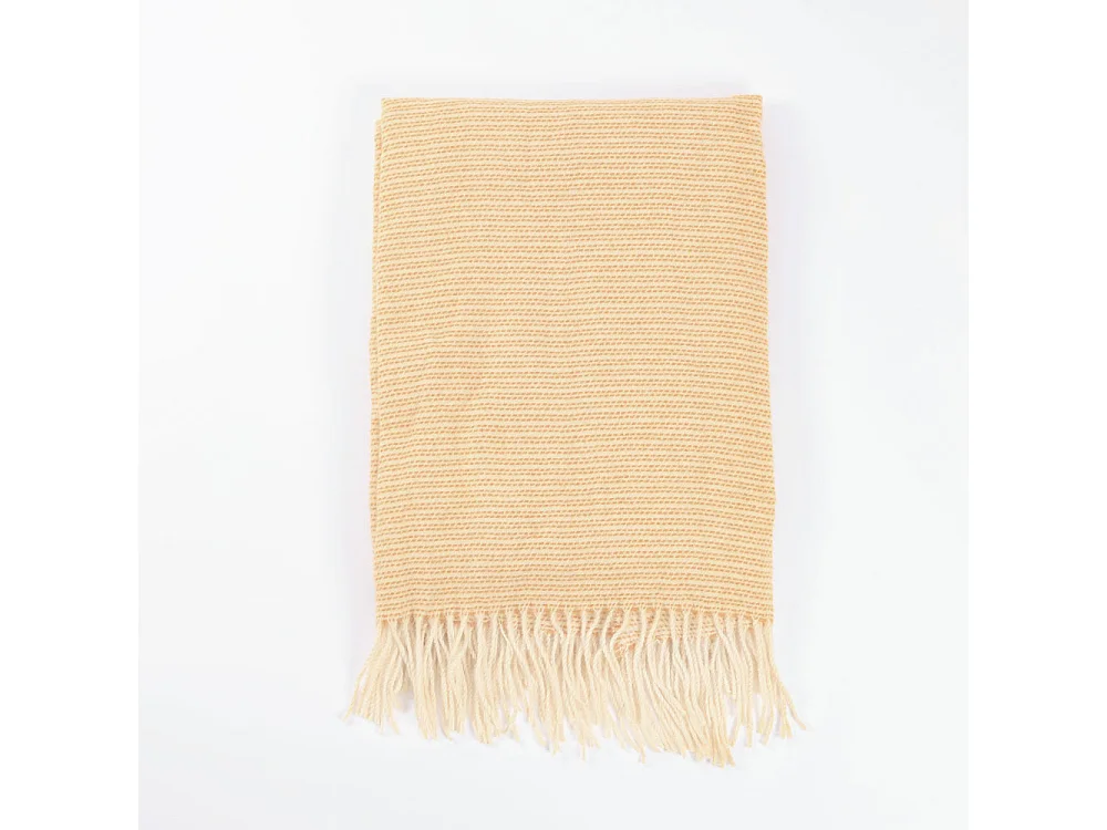 Home Deluxe Couverture en laine MILA Orange - 140 x 200 cm