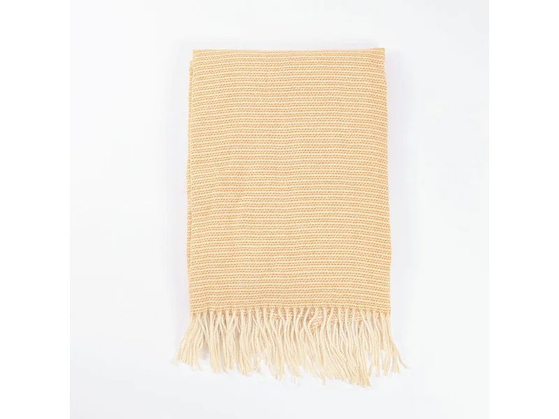 Home Deluxe Couverture en laine MILA Orange - 140 x 200 cm