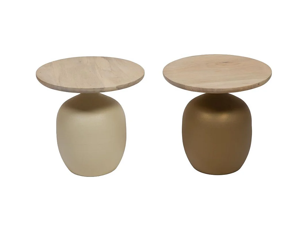 Bout de canapé blanc Lidia