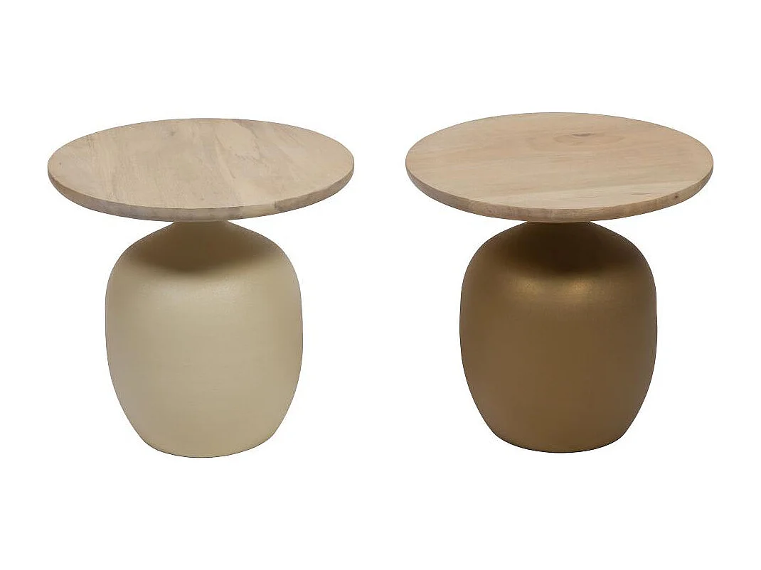 Bout de canapé blanc Lidia