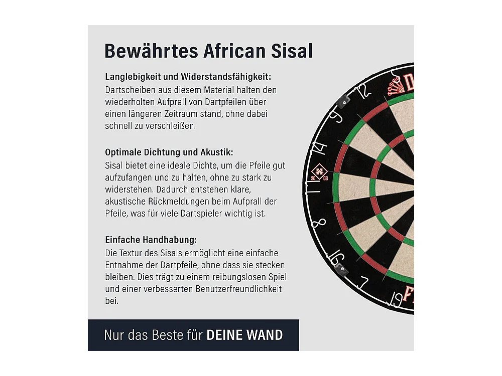 Home Deluxe Cible de fléchettes, y compris Surround