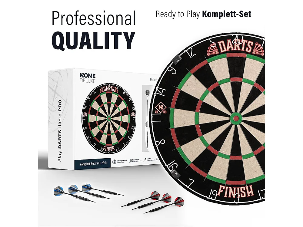 Home Deluxe Cible de fléchettes, y compris Surround