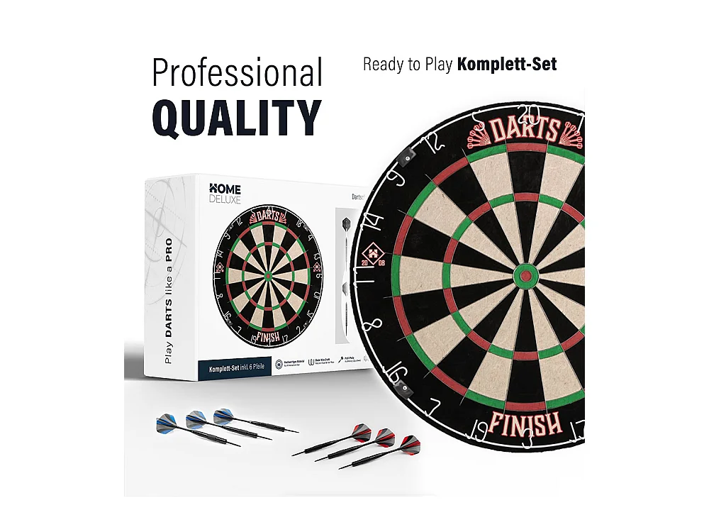 Home Deluxe Cible de fléchettes, y compris Surround