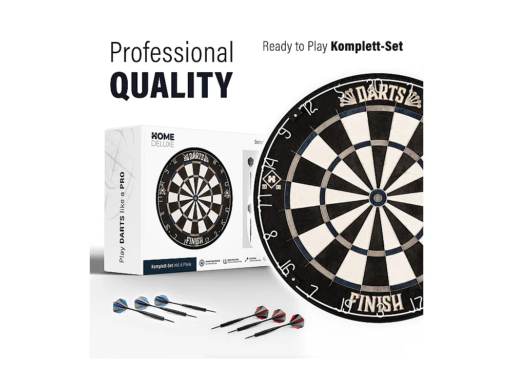 Home Deluxe Cible de fléchettes, y compris Surround