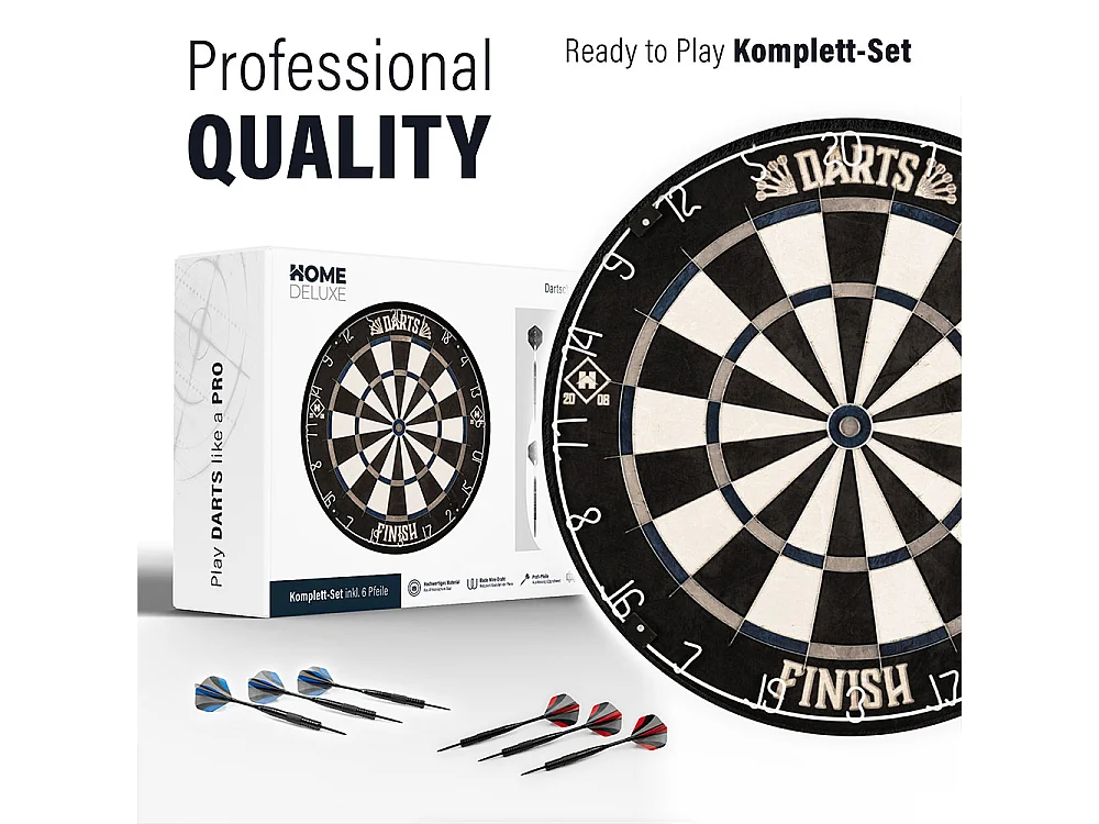 Home Deluxe Cible de fléchettes, y compris Surround