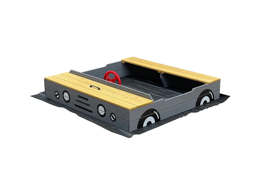 Home Deluxe Bac à sable KIDDY - Gris clair