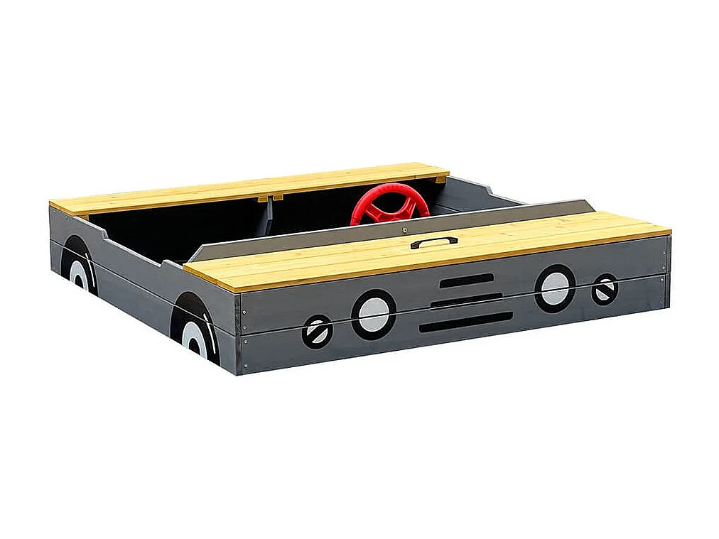 Home Deluxe Bac à sable KIDDY - Gris clair