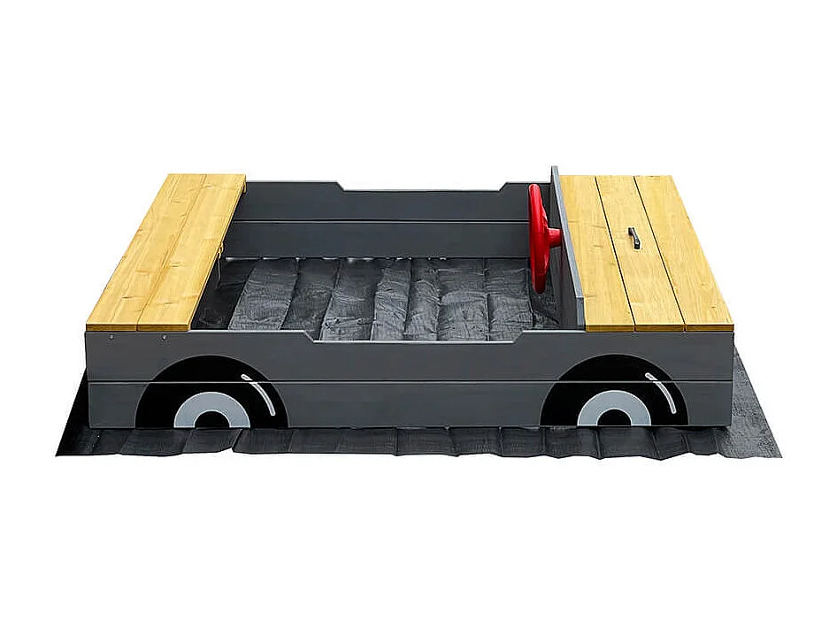 Home Deluxe Bac à sable KIDDY - Gris clair