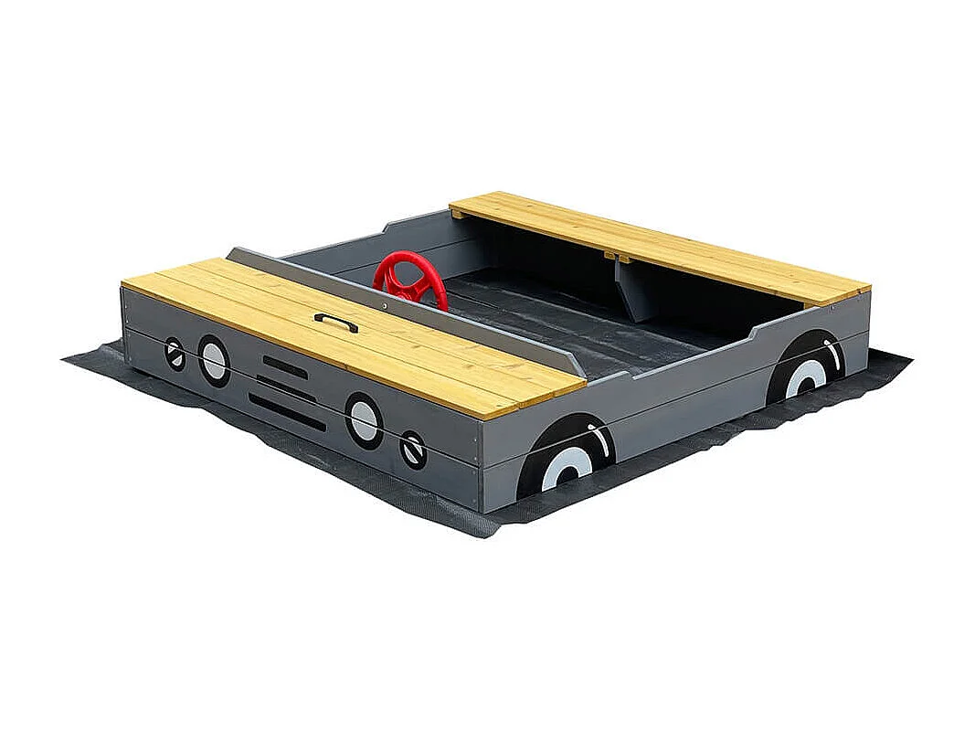 Home Deluxe Bac à sable KIDDY - Gris clair