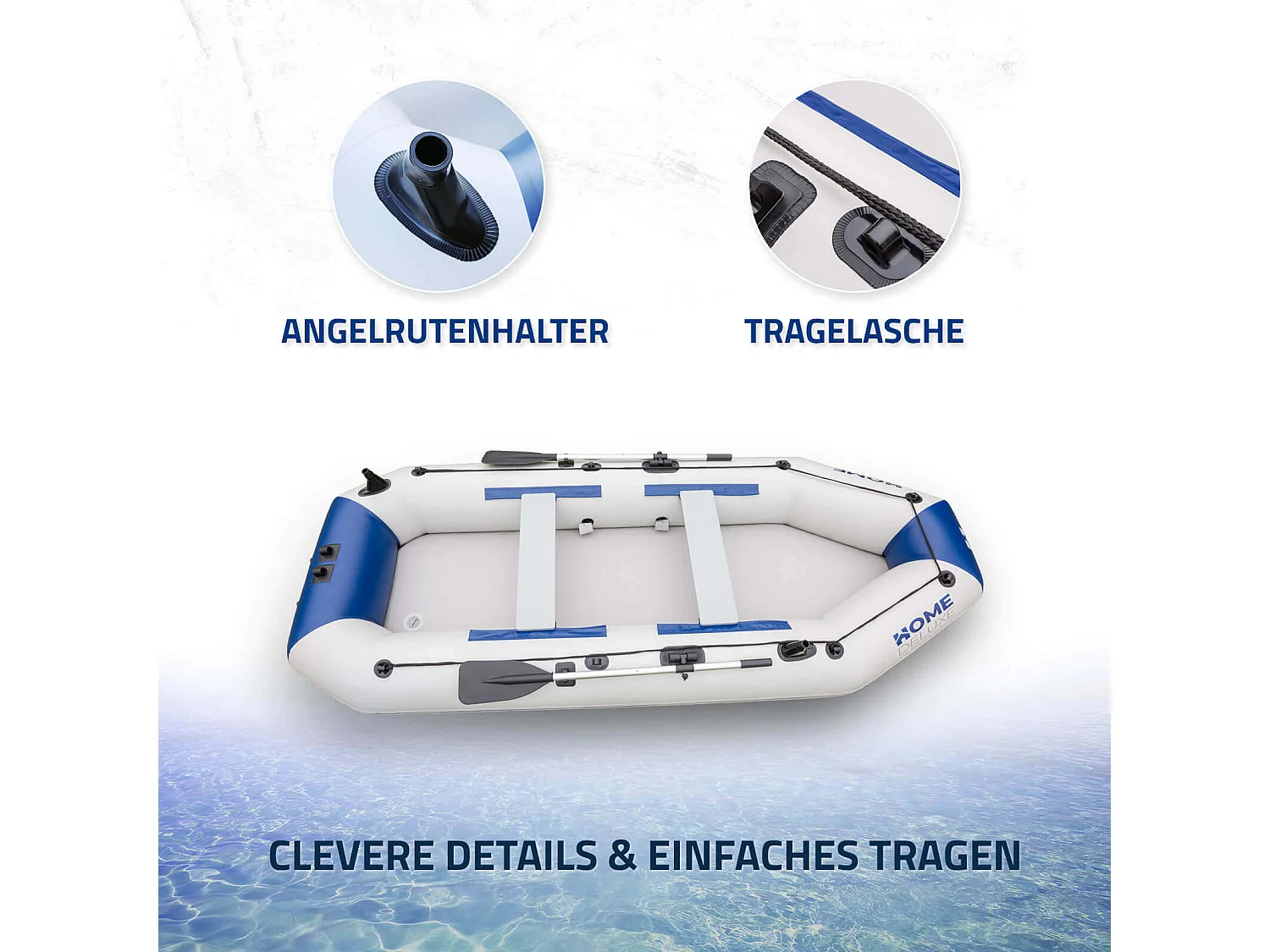 Home Deluxe Bateau pneumatique PIKE S avec moteur