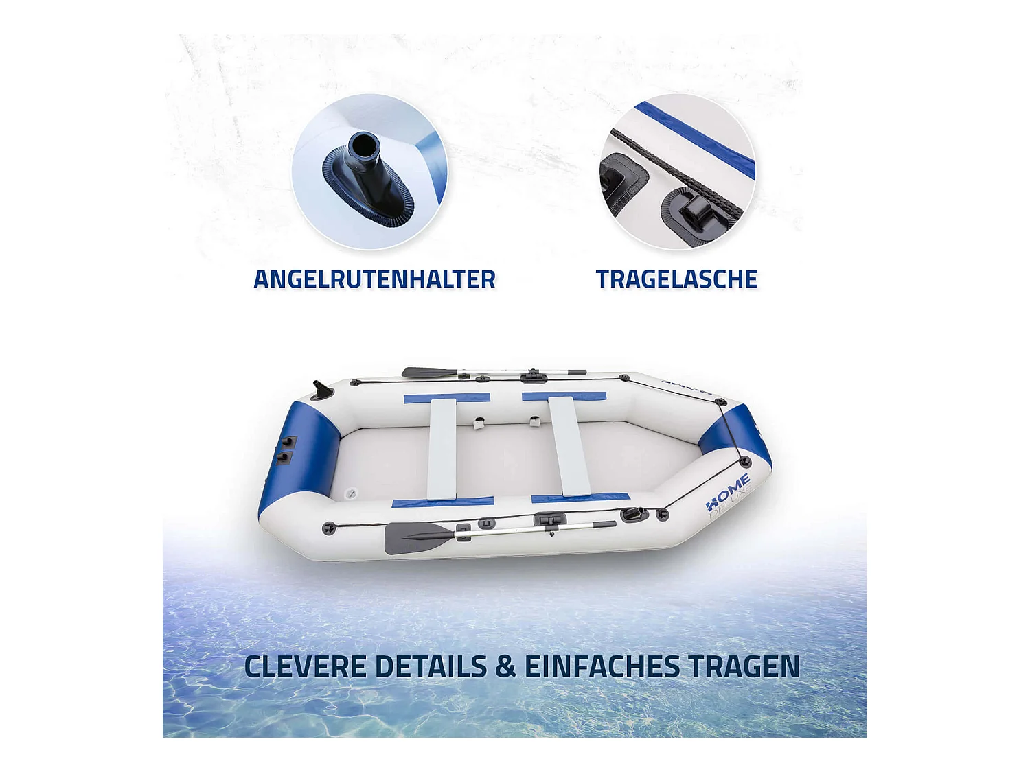 Home Deluxe Bateau pneumatique PIKE L avec moteur