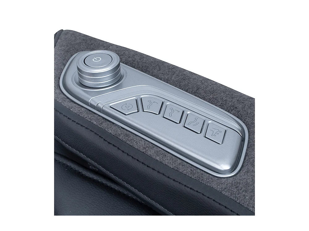 Home Deluxe Fauteuil de massage ALVINA avec rembourrage en tissu premium - noir