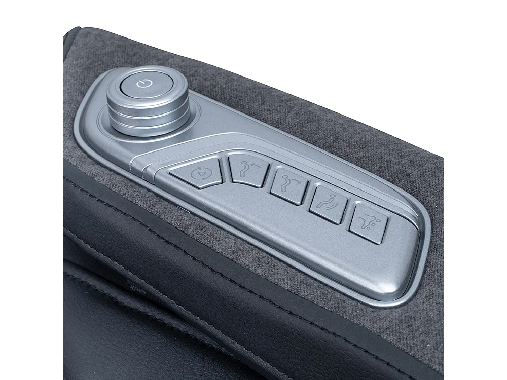 Home Deluxe Fauteuil de massage ALVINA avec rembourrage en tissu premium - noir