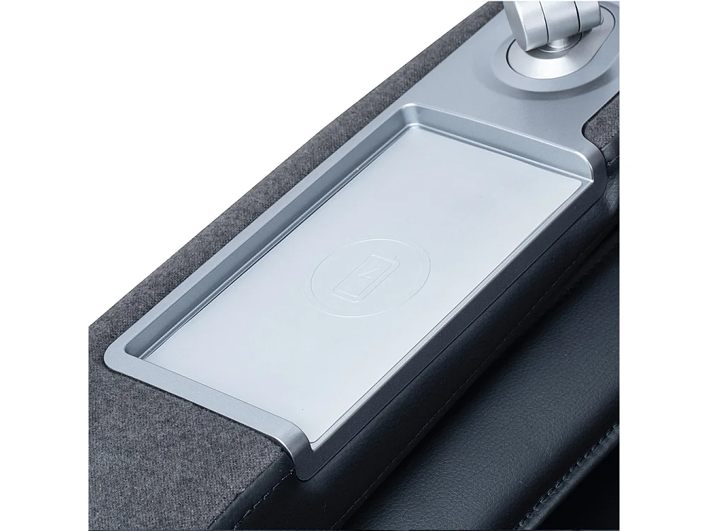 Home Deluxe Fauteuil de massage ALVINA avec rembourrage en tissu premium - noir