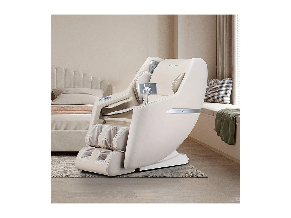 Home Deluxe Fauteuil de massage CORVIA avec rembourrage en tissu premium - Beige
