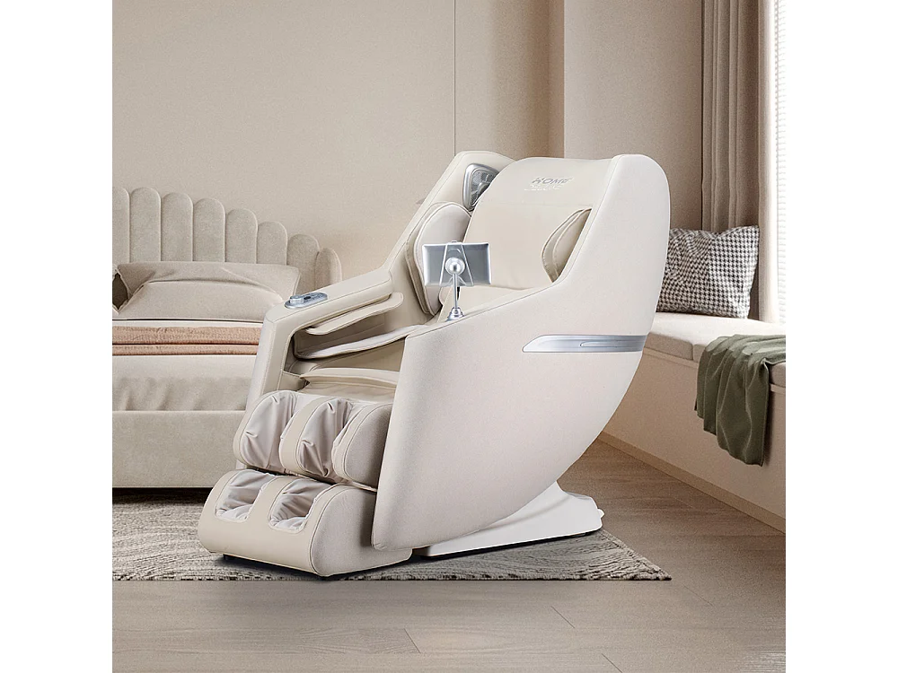 Home Deluxe Fauteuil de massage CORVIA avec rembourrage en tissu premium - Beige