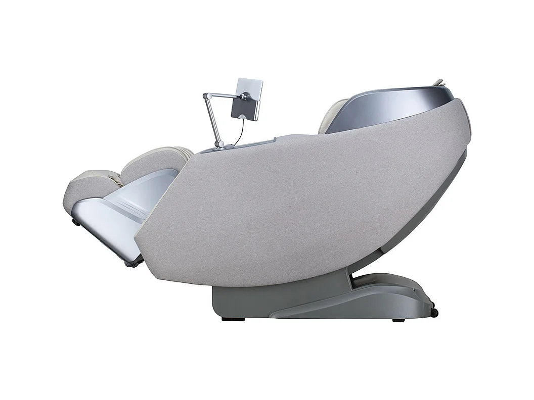 Home Deluxe Fauteuil de massage ALVINA avec rembourrage en tissu premium - Gris