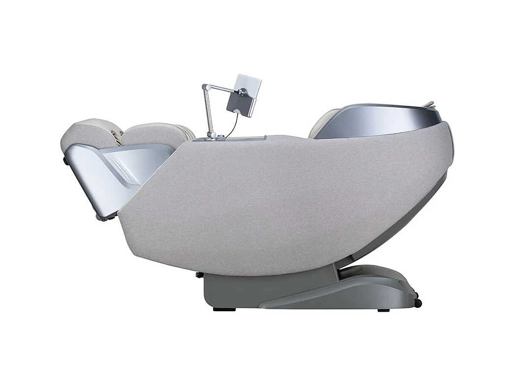 Home Deluxe Fauteuil de massage ALVINA avec rembourrage en tissu premium - Gris