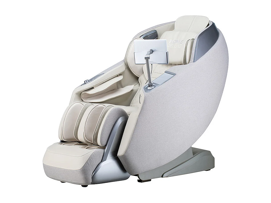 Home Deluxe Fauteuil de massage ALVINA avec rembourrage en tissu premium - Gris