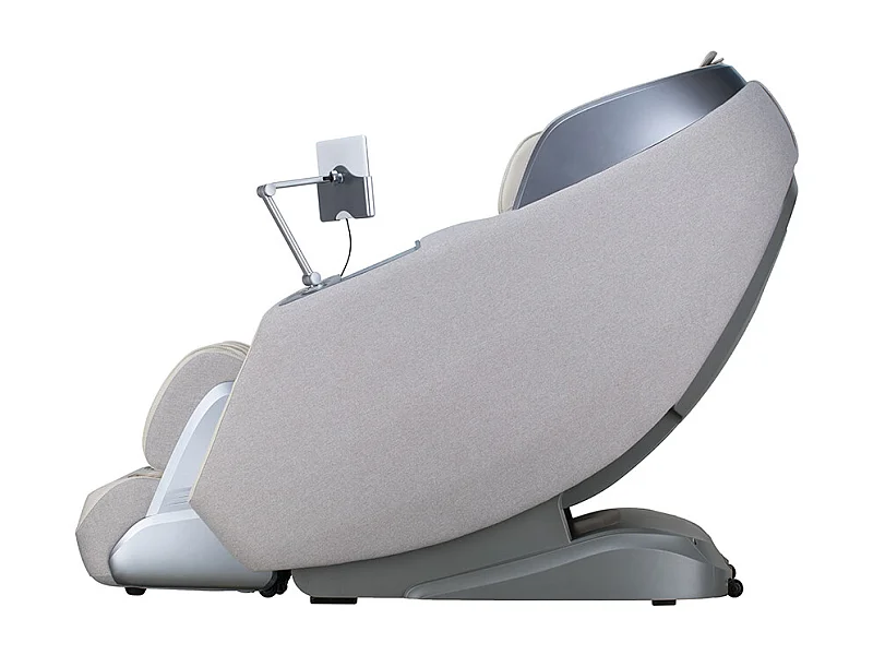 Home Deluxe Fauteuil de massage ALVINA avec rembourrage en tissu premium - Gris