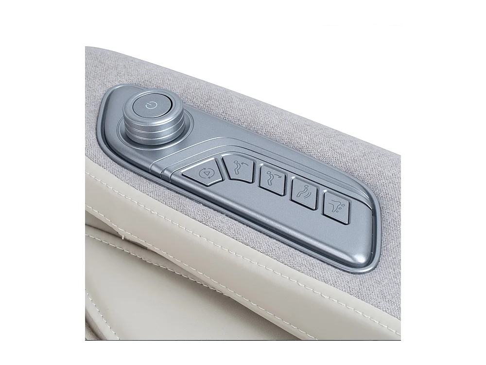 Home Deluxe Fauteuil de massage ALVINA avec rembourrage en tissu premium - Beige