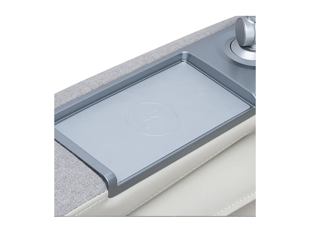 Home Deluxe Fauteuil de massage ALVINA avec rembourrage en tissu premium - Beige