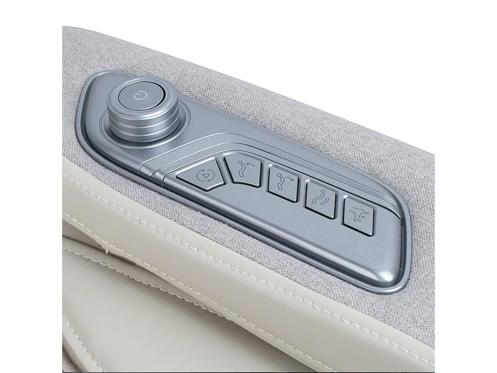 Home Deluxe Fauteuil de massage ALVINA avec rembourrage en tissu premium - Beige