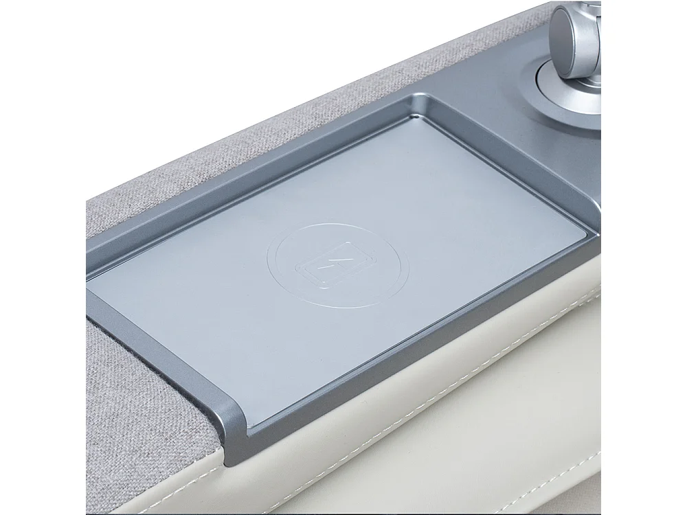 Home Deluxe Fauteuil de massage ALVINA avec rembourrage en tissu premium - Beige