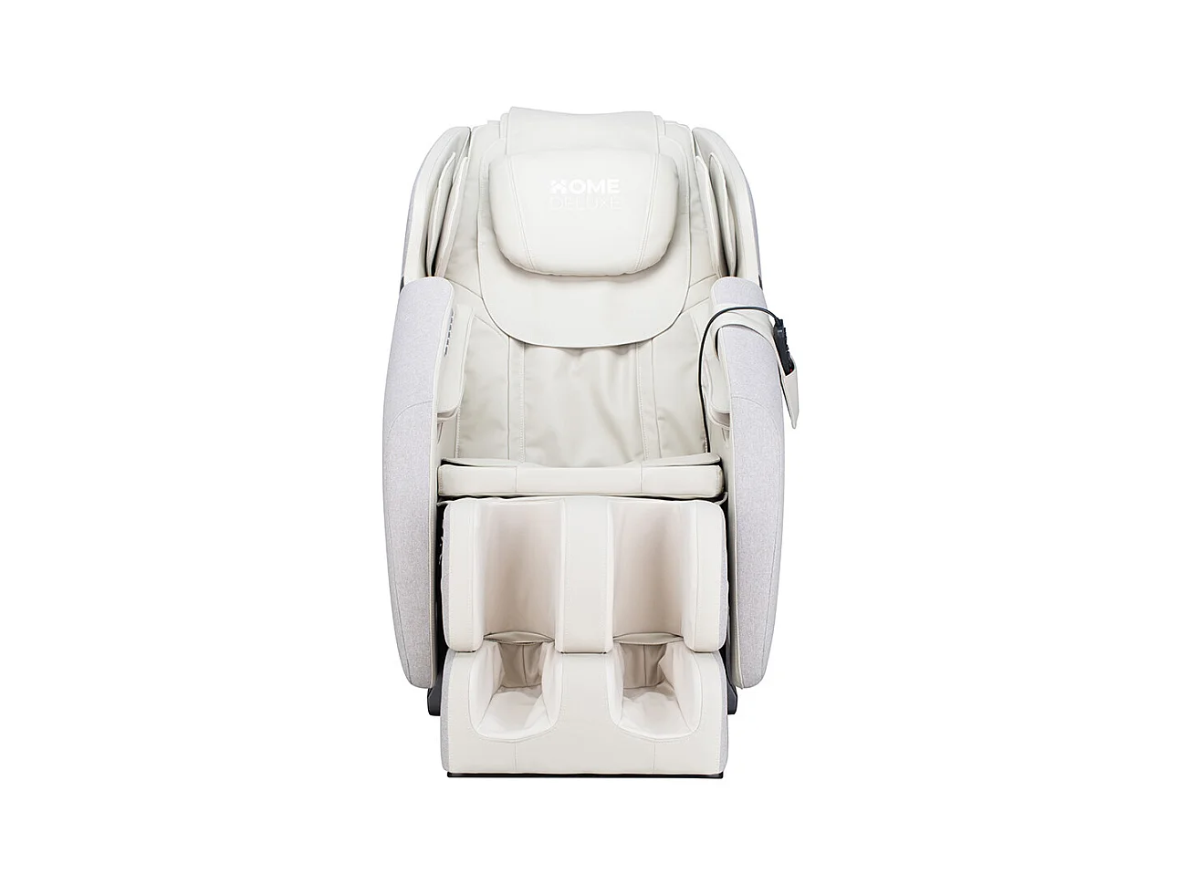 Home Deluxe Fauteuil de massage MARINO avec rembourrage en tissu premium - gris clair