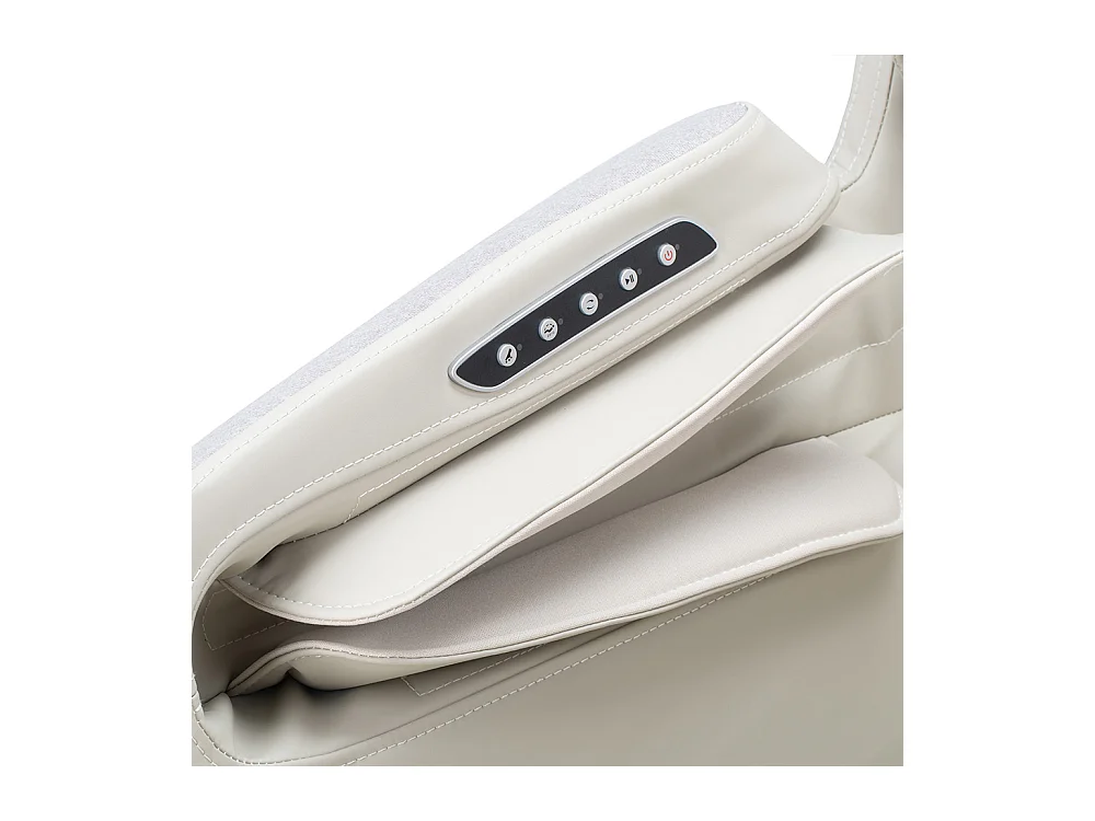 Home Deluxe Fauteuil de massage MARINO avec rembourrage en tissu premium - gris clair