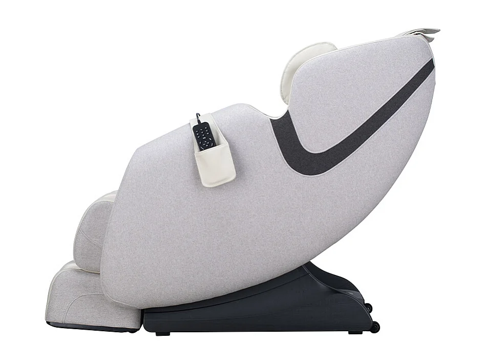 Home Deluxe Fauteuil de massage MARINO avec rembourrage en tissu premium - gris clair