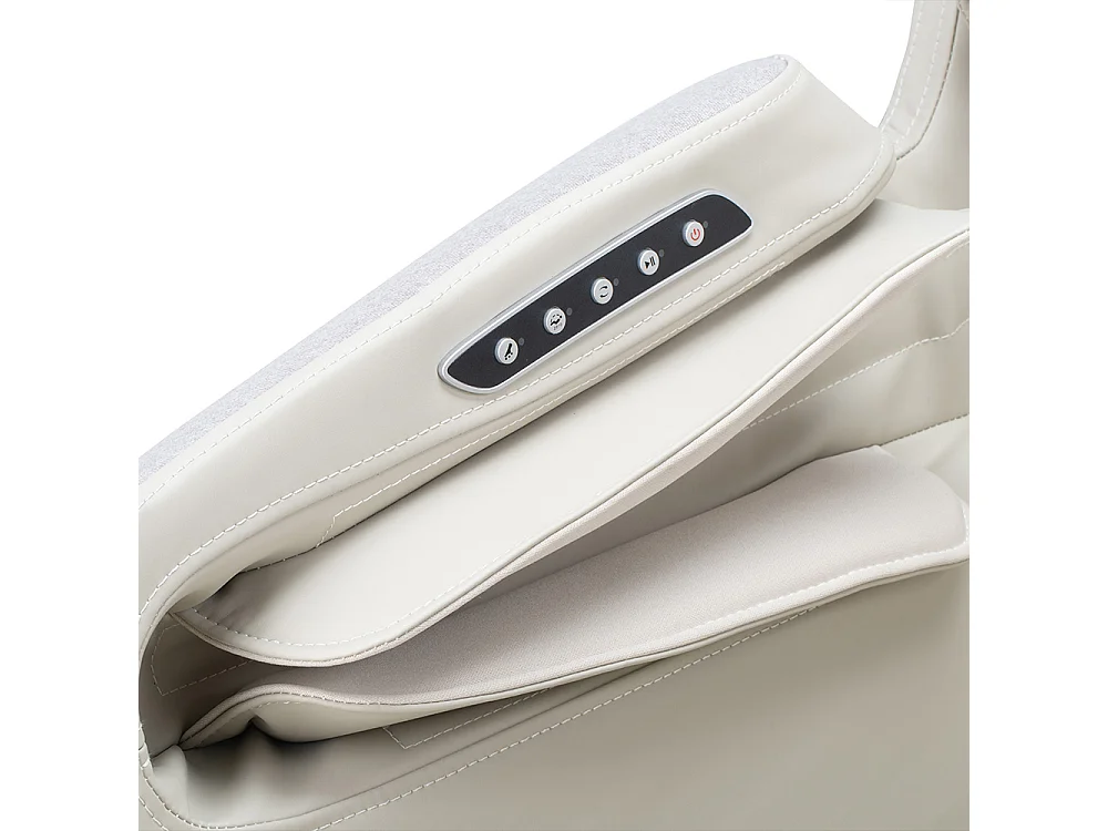 Home Deluxe Fauteuil de massage MARINO avec rembourrage en tissu premium - gris clair