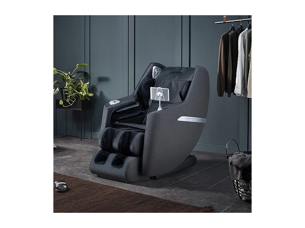 Home Deluxe Fauteuil de massage CORVIA avec rembourrage en tissu Premium - Anthracite