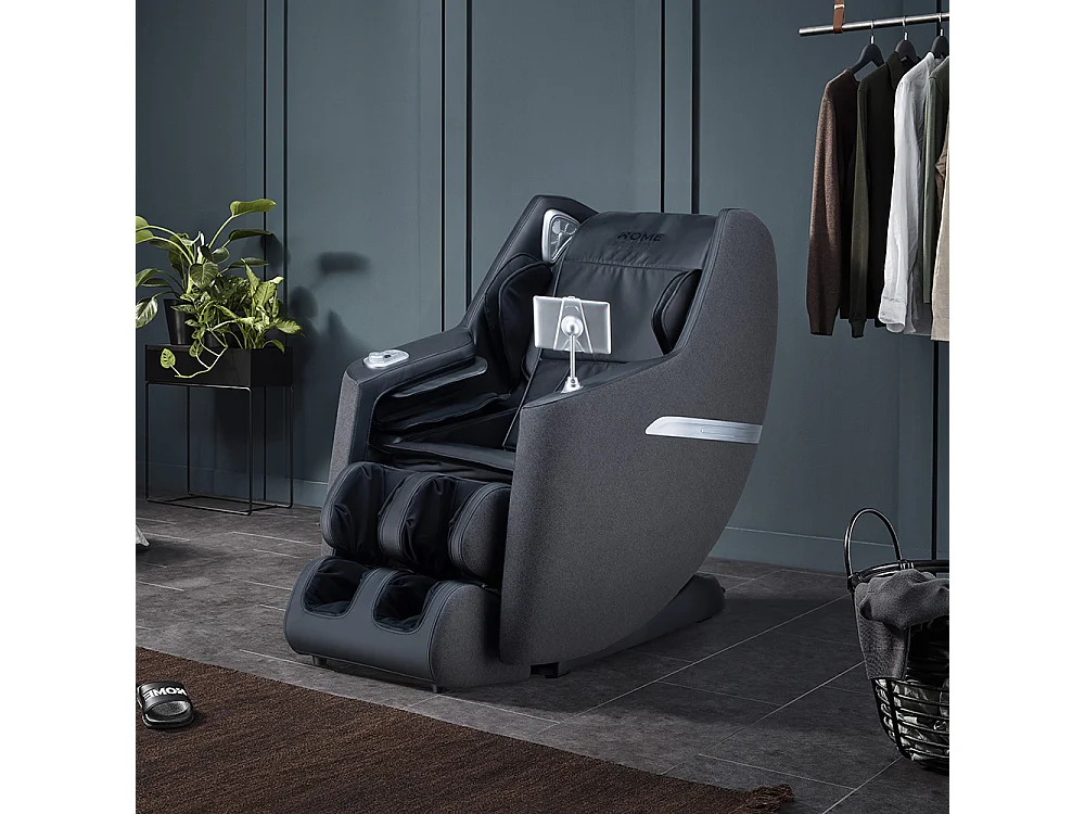 Home Deluxe Fauteuil de massage CORVIA avec rembourrage en tissu Premium - Anthracite