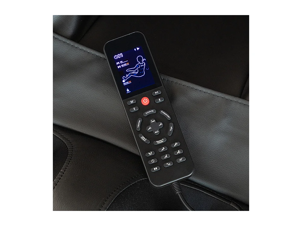 Home Deluxe Fauteuil de massage MARINO avec rembourrage en tissu Premium - Anthracite