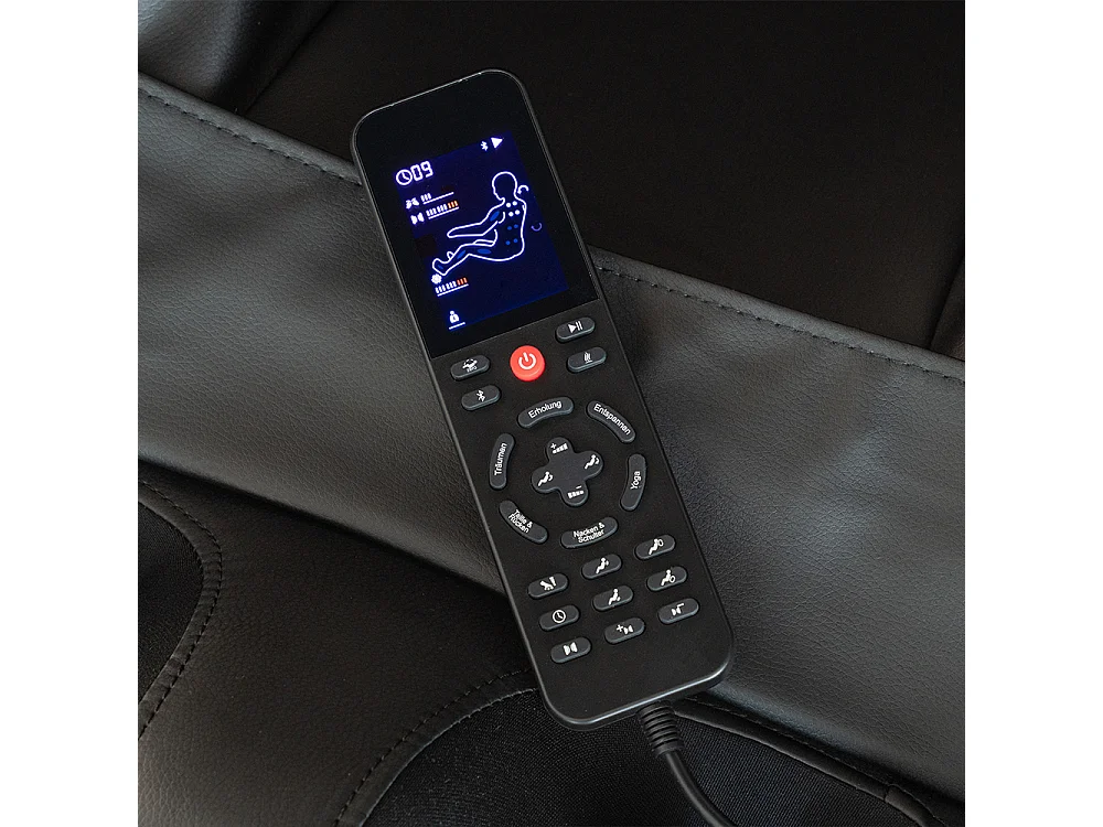 Home Deluxe Fauteuil de massage MARINO avec rembourrage en tissu Premium - Anthracite